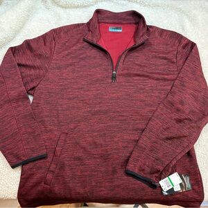 NEW … PGA Tour Men's Red/Maroon 1/4 Zip-Up Sweatshirt